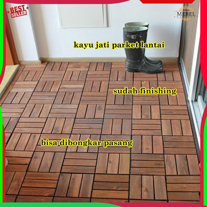 Parket Ubin Floring Lantai Kayu Jati Minimalis mebel jepara