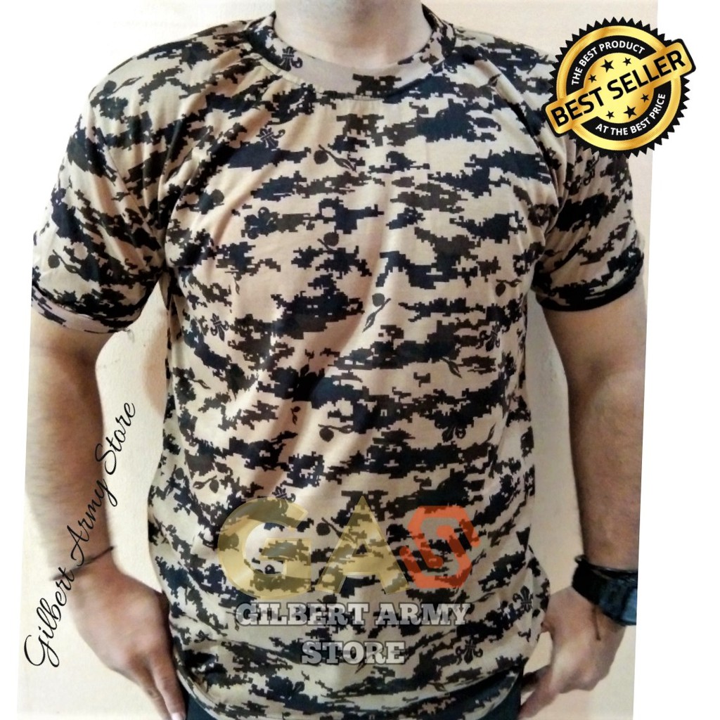 GILBERT ARMY STORE Kaos Loreng Pramuka Lengan Pendek Grosir Kaos Loreng Murah