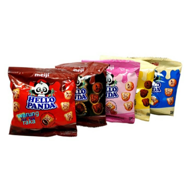 

Meiji hello Panda double choco/biskuit coklat isi krim coklat isi 10 pcs ~ 10 gram