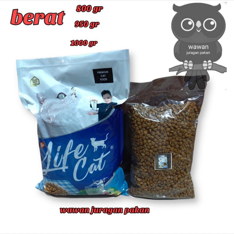 pakan kucing lifecat, LIFE CAT DRY FOOD