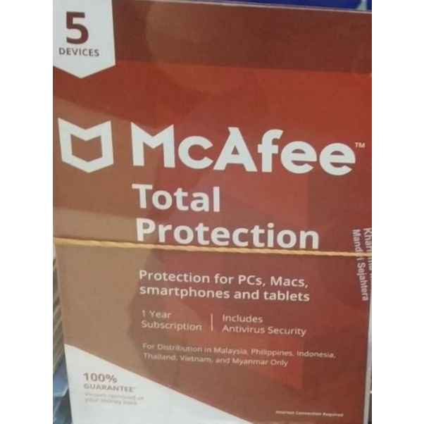 antivirus MC Afee total protection