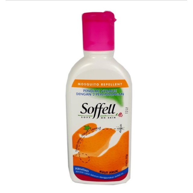 Soffell Lotion Kulit Jeruk 80 grm anti Nyamuk