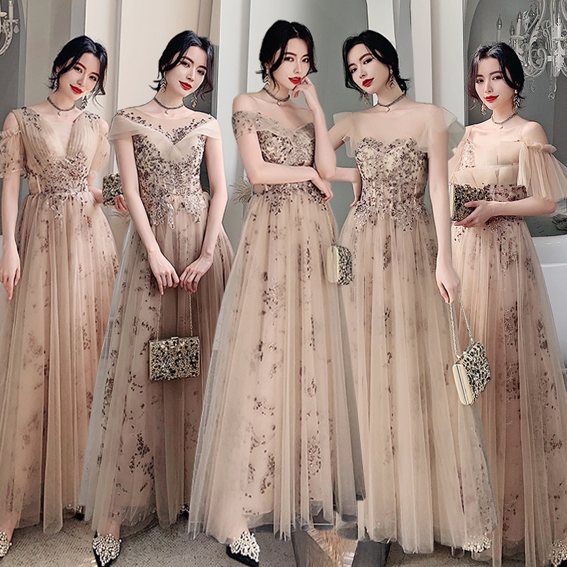 Dress pesta warna rose gold best sale