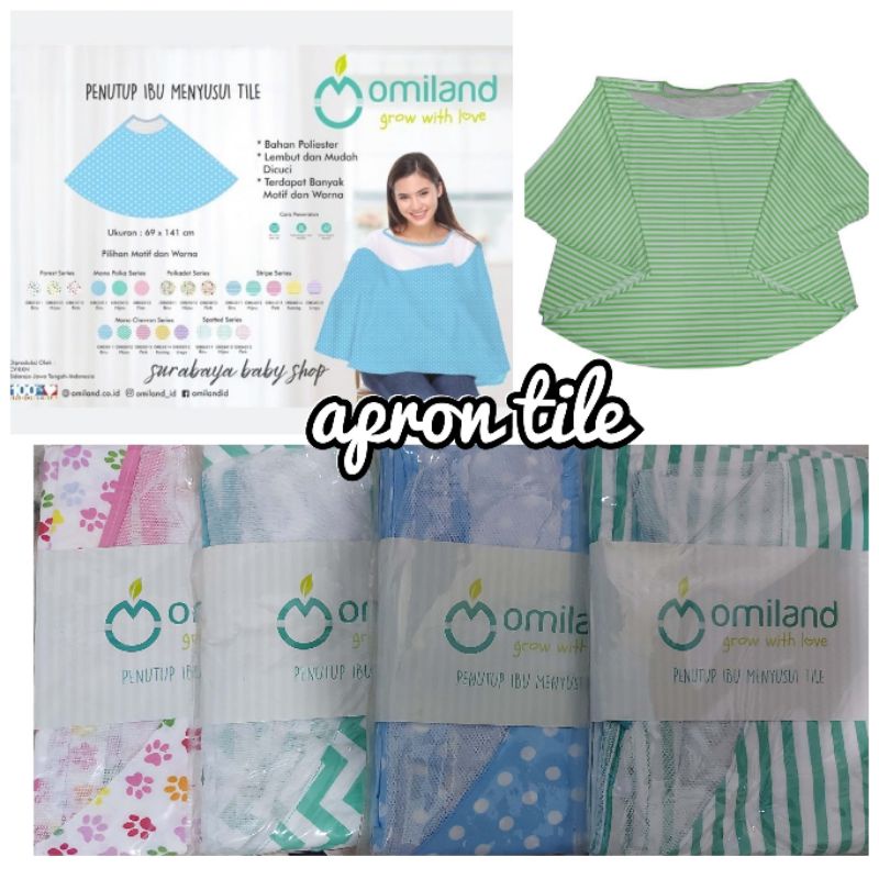 omiland apron ibu  menyusui atau penutup ibu menyusui