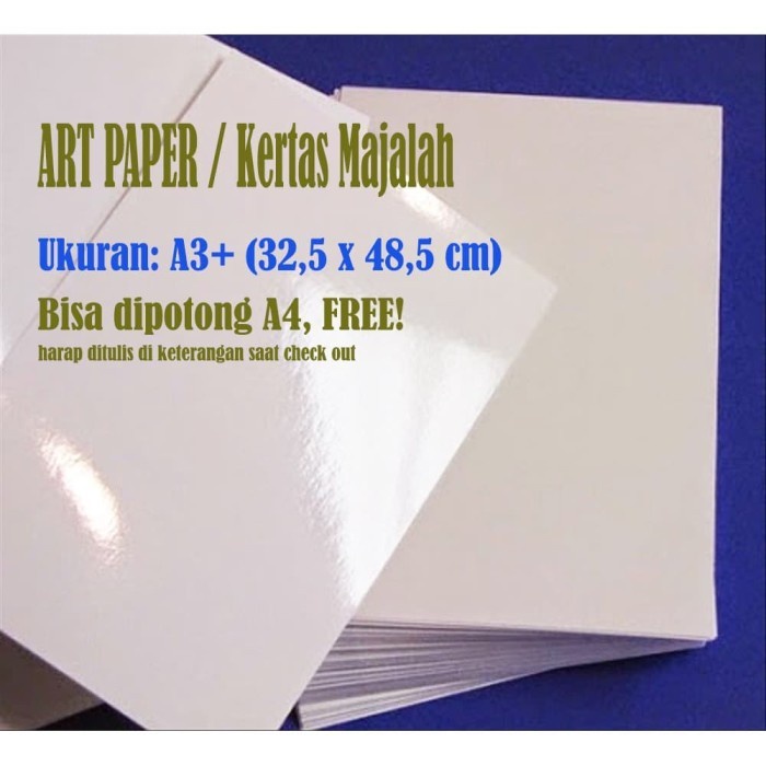 

Kertas Art Paper Carton Putih Glossy A3+ - GOJEK ONLY