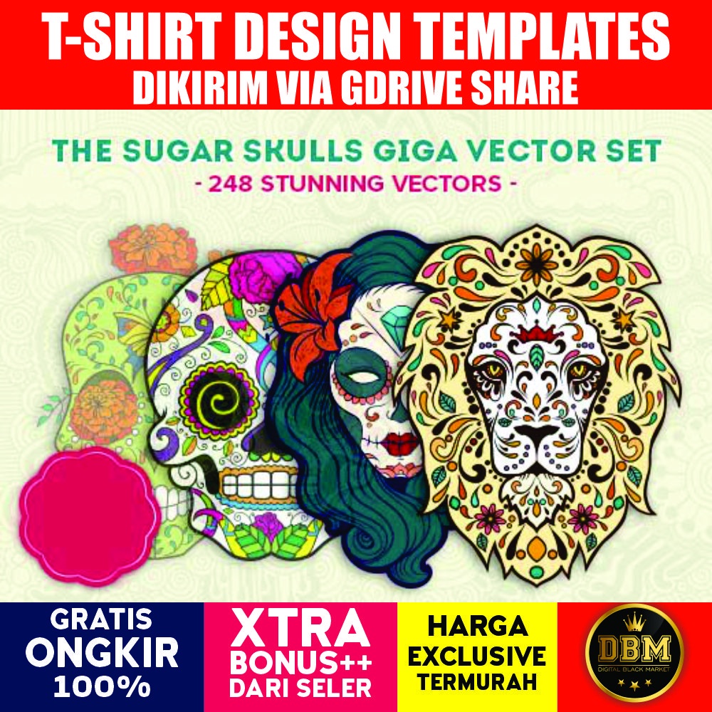 Skull Rider BIG BUNDLE 400+ Design - Vector Designs