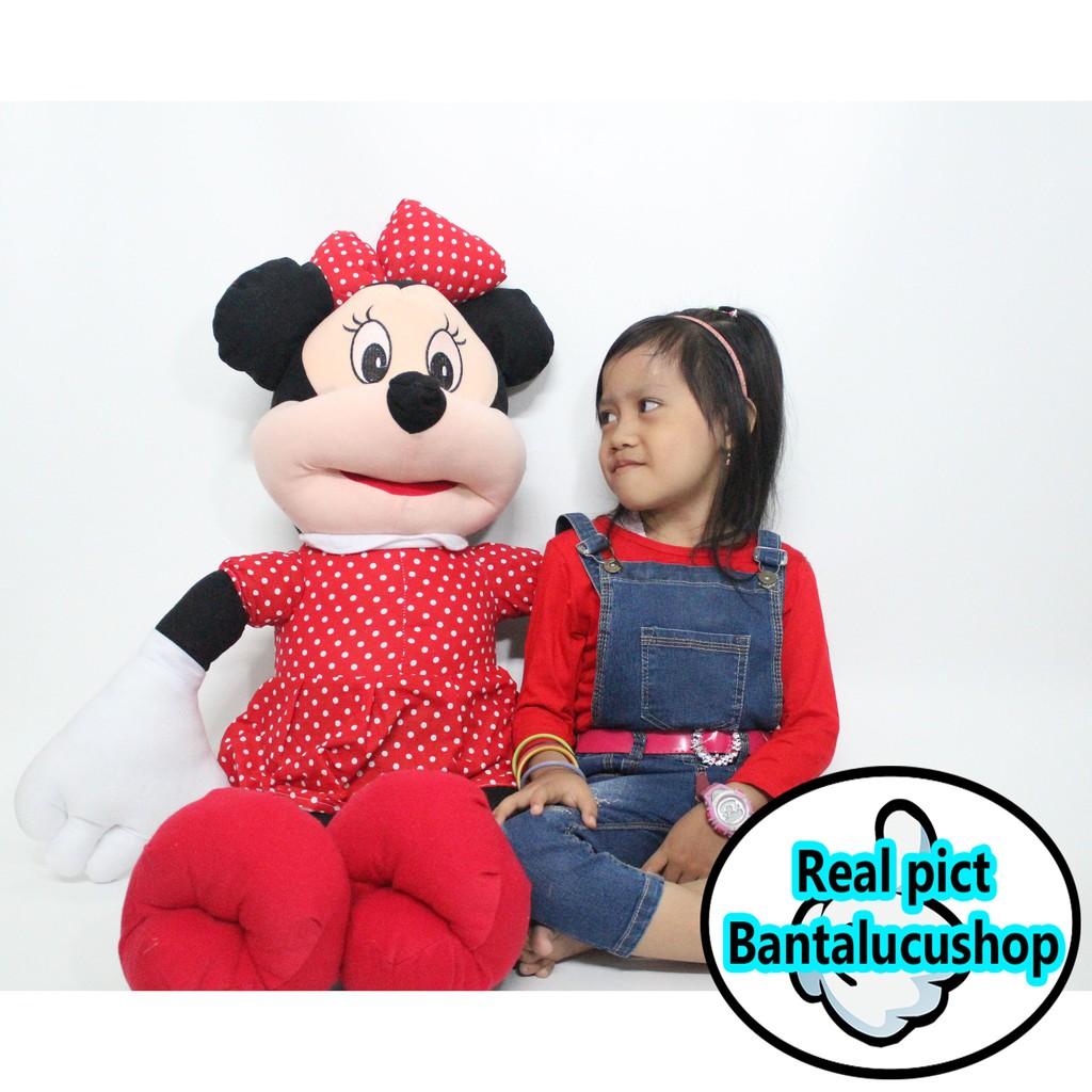 Boneka Minnie Mouse Jumbo Berdiri Tinggi 90CM Terlaris