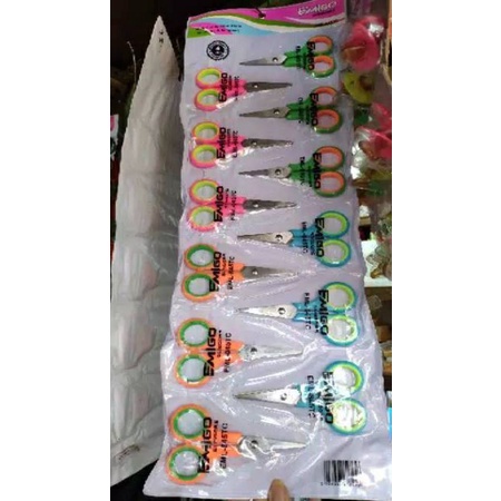 

12pcs gunting kecil warna warni renteng