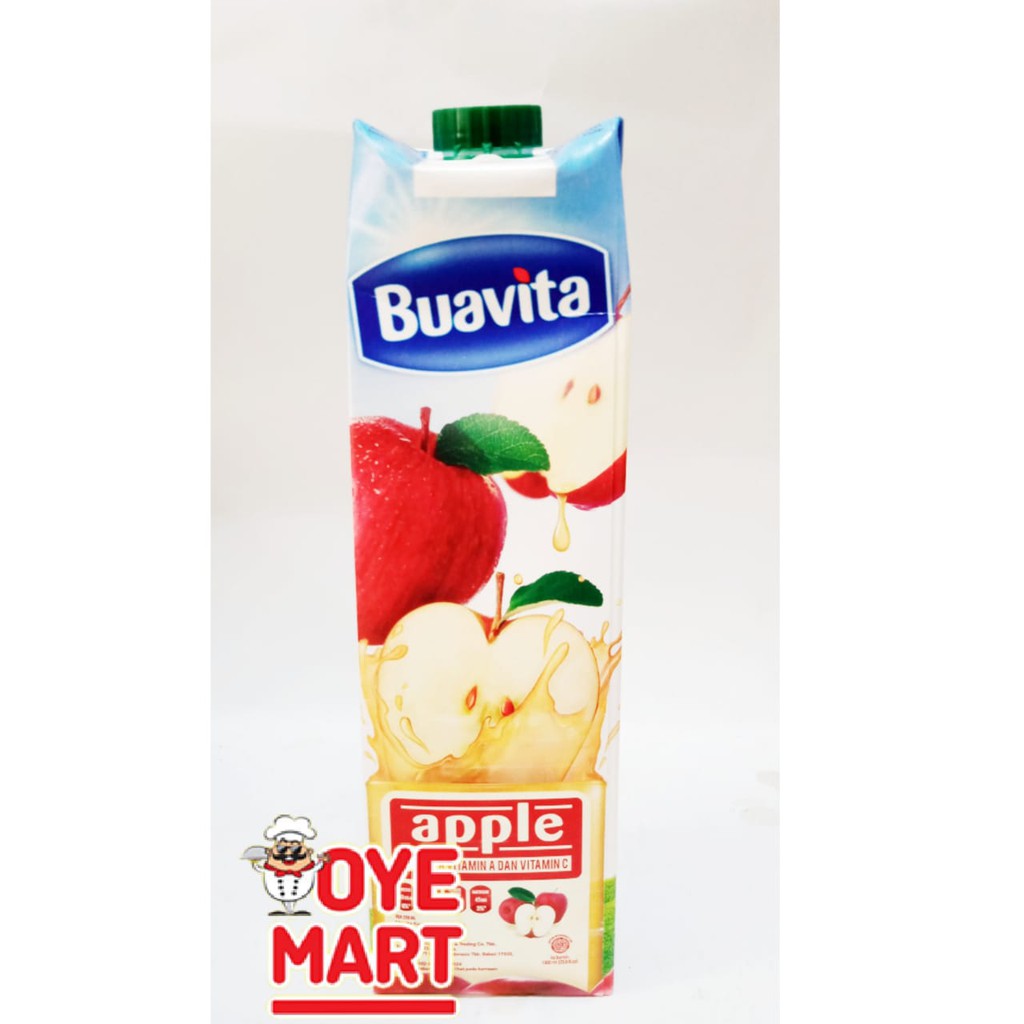 BUAVITA JUICE APPLE 1LITER / JUS BUAH RASA APEL