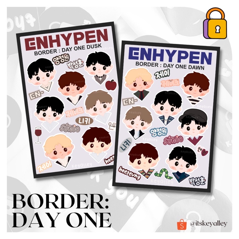 

ENHYPEN DUSK DAWN BORDER CARNIVAL BDO STICKER KEYALLEY