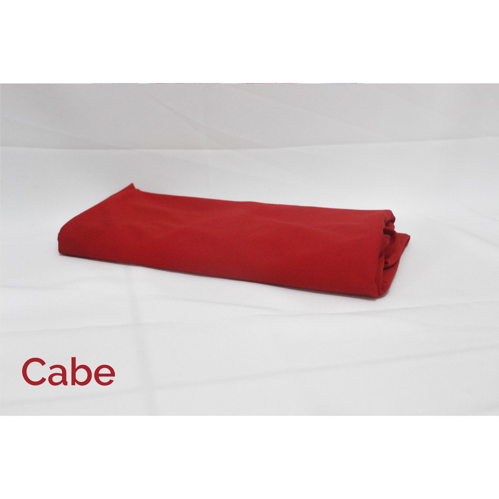 Hijab Sport Kerudung Olahraga Volly Sehari-hari Bahan Jersey-Merah Cabe