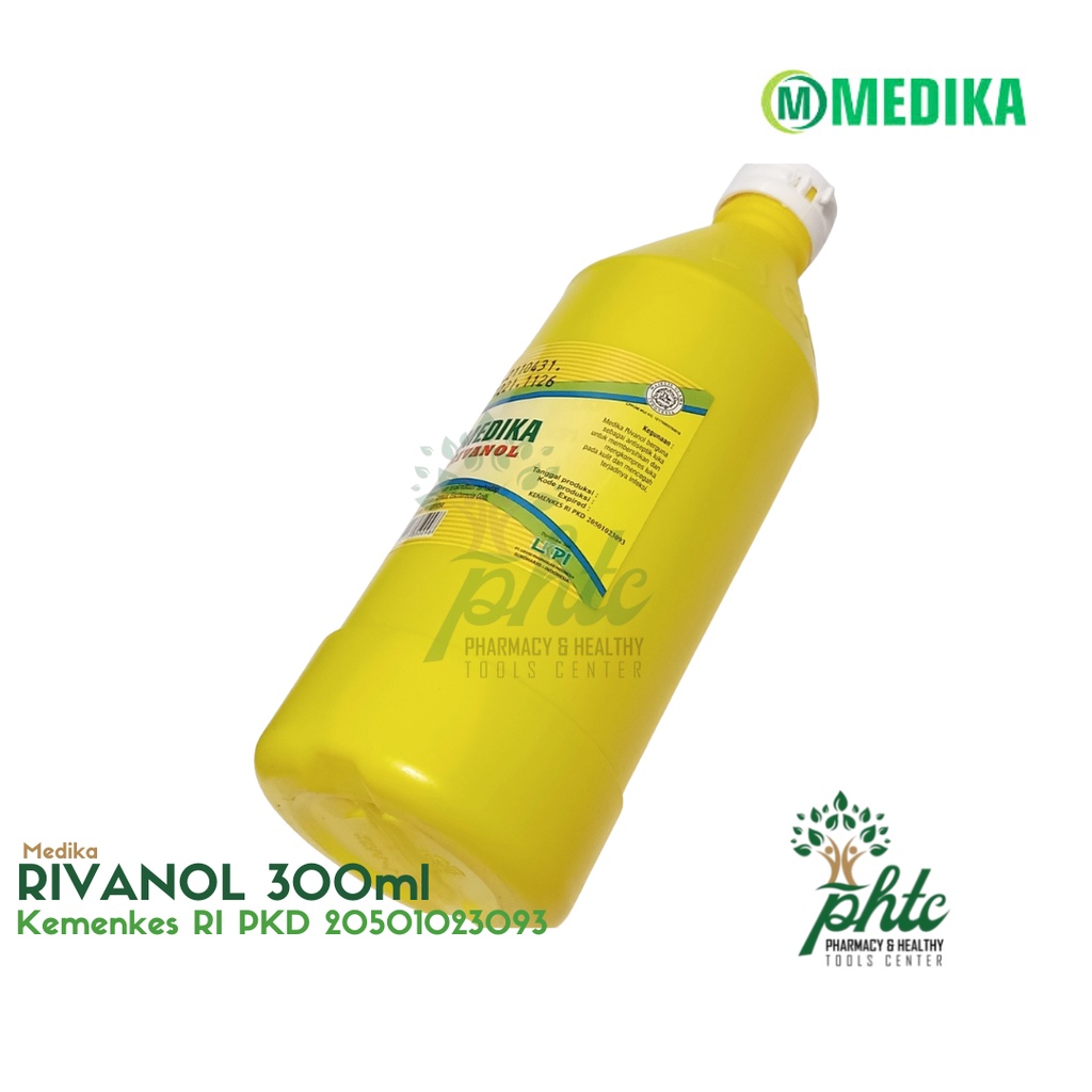 MEDIKA Rivanol 300ml l Larutan Pembersih Luka l Antiseptik 300 ml