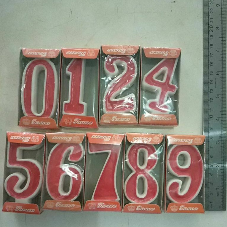 Lilin Angka Merah Putih