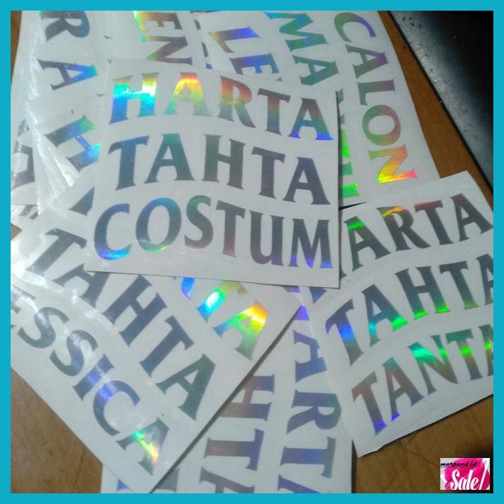 

ACCMOTOR- STICKER HARTA TAHTA CUSTOM HOLOGRAM -ASLII.