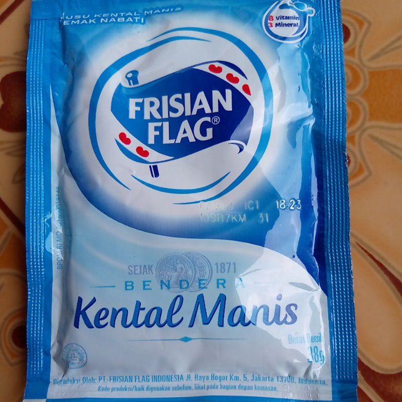 FRISIAN FLAG Sachet Susu Bendera Kental Manis Varian Rasa Coklat Cokelat Putih Vanilla Full Cream Golg