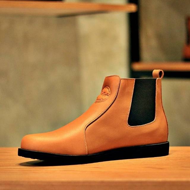 ELAGOS TAN - BRADLEYS | Sepatu Chealsea Boots Pria Kulit Asli Premium Casual Formal Biker Cowok