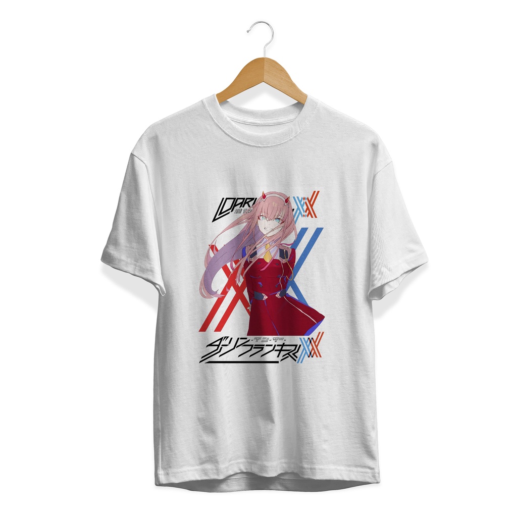 KAOS Anime ZERO TWO FRANXX MANGA JAPAN / T-SHIRT STYLE ANIME KEREN