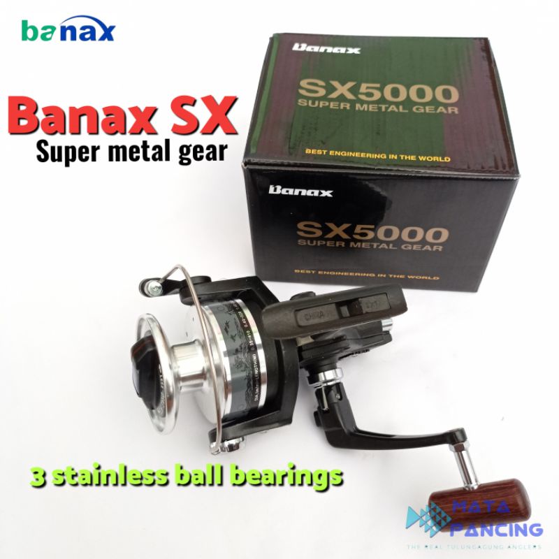 Reel banax sx4000 sx5000 super metal gear full metal body reel badak sangat kuat