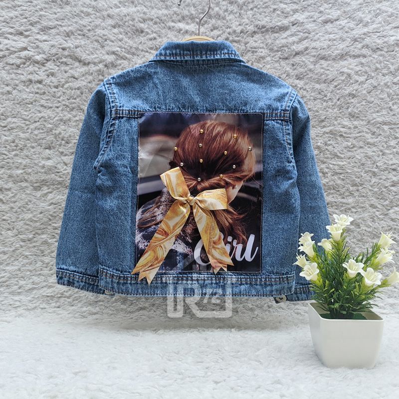 JAKET JEANS ANAK MOTIF GAMBAR KARAKTER USIA 1-9 TAHUN