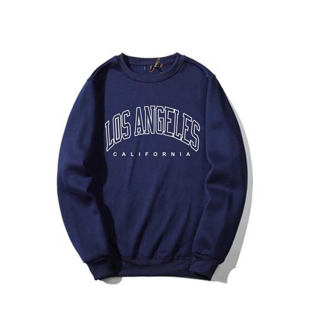 SWEATER OVERSIZE CREWNECK LOS ANGELES STREETWEAR  SWEATSHIRT PRIA DAN WANITA