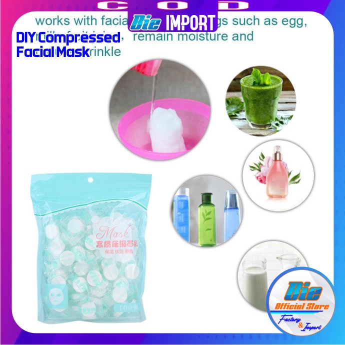 Masker DIY Carcoal Compressed Mask Impor Best Seller