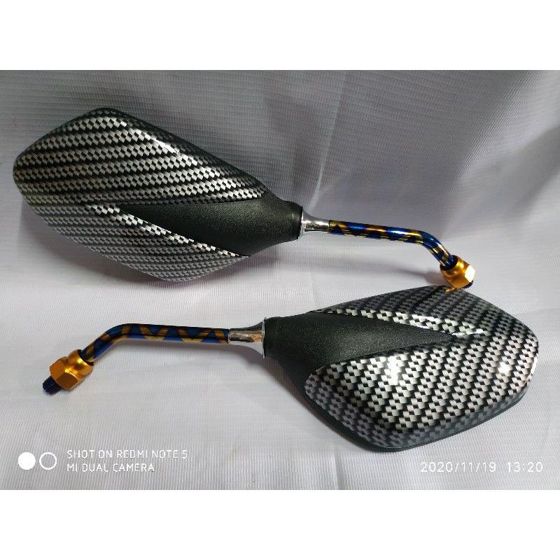 spion karbon supra x 125,vario lama, revo tangkai bluexx