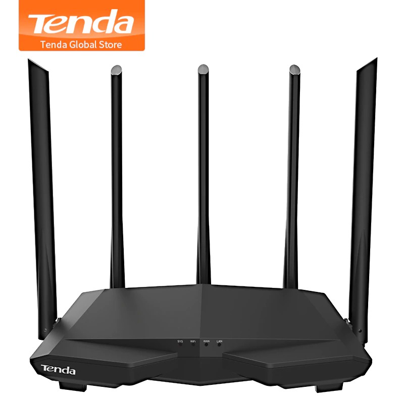 Tenda AC7 WiFi Router Wireless Repeater 11AC Dual Band Router Wifi with 5*6dBi High Gain Antenna ,