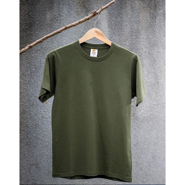 Eco Soft Kaos Polos Military Green 100 Ringspun Cotton Eco Soft Kaos Polos Military Green 100 Ringspun Cotton