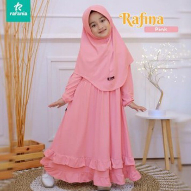 COD//Gamis anak rempel bawah satu set hijab