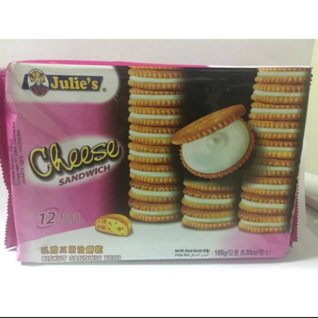 

JULIE'S CHEESE SANDWICH 168GR PAK