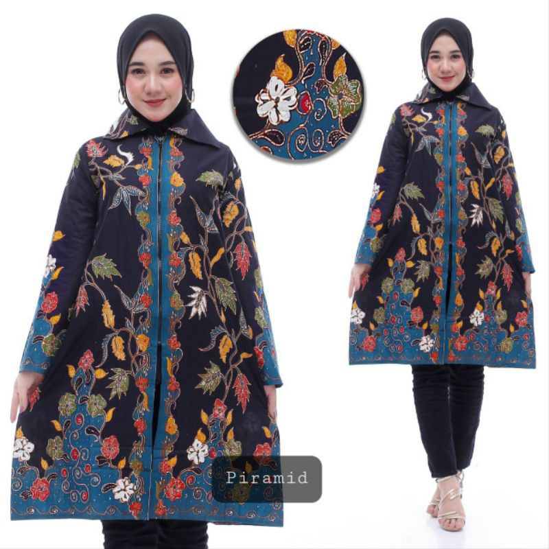 DRESS BATIK TERBARU TUNIK FLOWER