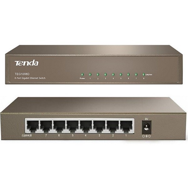 Tenda TEG1008D 8Port Gigabit Desktop Switch Hub 8 Port