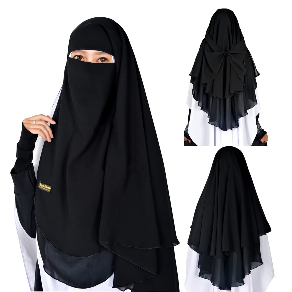 cadar yaman sifon silky purdah 2 layer