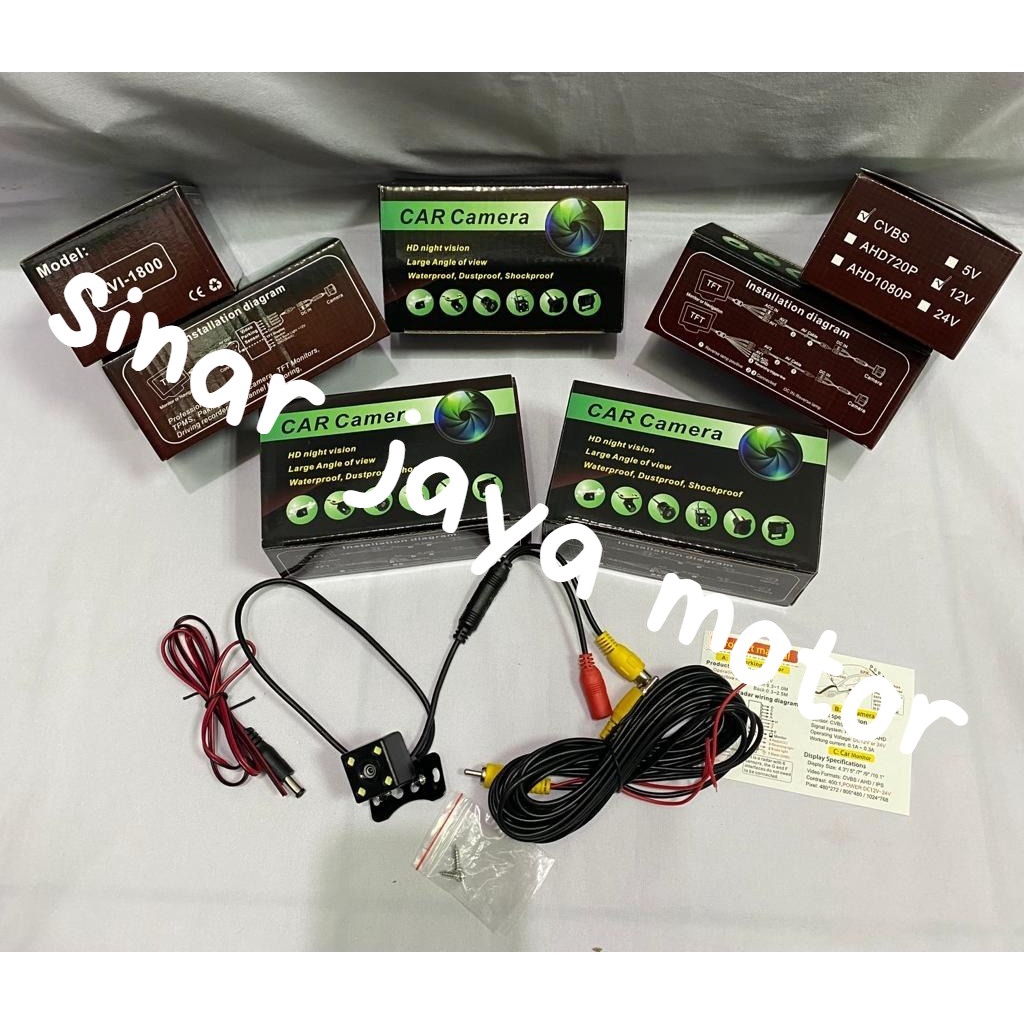 Camera Mundur Mobil - Rear Camera Universal - Camera Parkir AVI-1800 Kamera Mobil