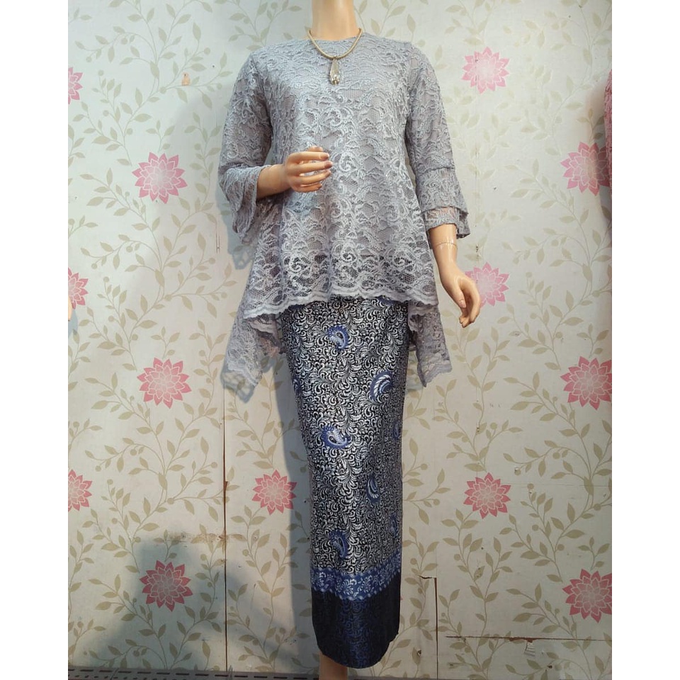 PROMO  KEBAYA RINJANI BRUKAT ( HANYA ATASAN ) - Kebaya Tunik Modern 2021 - Kebaya Tunik Brukat Tile 