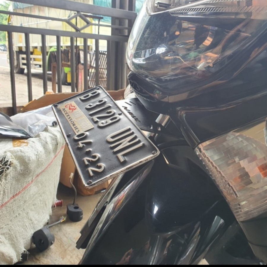 Breket Bracket Plat Nomor Nmax Dudukan Plat Kumis Aksesoris Variasi Sparepart Yamaha Nmax Old Tebal