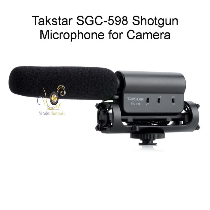 Mikrofon Vlogger Wawancara Interview Mic Kamera TAKSTAR SGC 598 Microphone DSLR MIC Recording Rekama