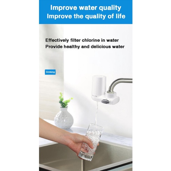 Philips Water Purifier on Tap AWP3752 Genuine Water Purifier with A Premium Faucet