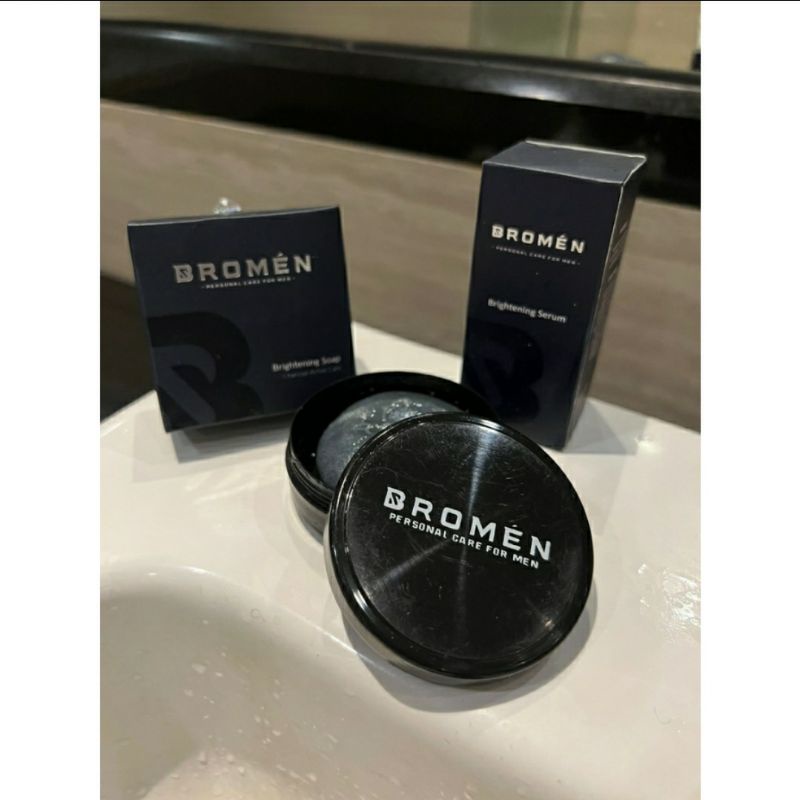 BROMEN SABUN &amp; SERUM WAJAH PENGHILANG JERAWAT SKINCARE PRIA