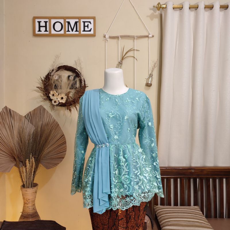 KEBAYA SELENDANG LAMARAN, WISUDA, DOMAS, BRIDESMAID (ATASAN SAJA)-Wardah motif 2