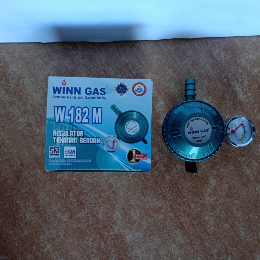 Regulator Winn Gas + Meteran W182M Kompor Gas W 182 M