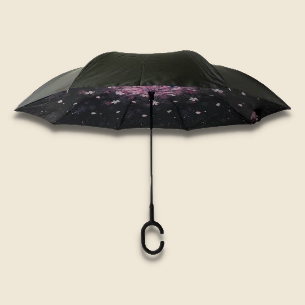 Payung Umbrella Kazbrella Terbalik Motif Karakter Fashion Korea Cantik Unik Jepang Ke12