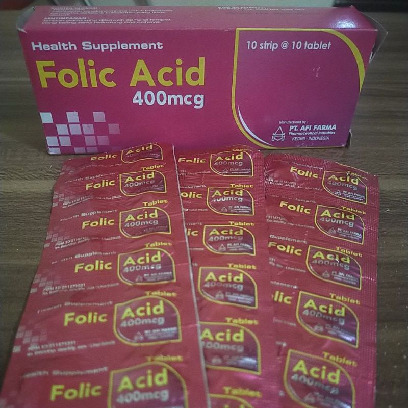 asam folat 400mcg per 30 tablet | mempersiapkan kehamilan / nutrisi ibu hamil