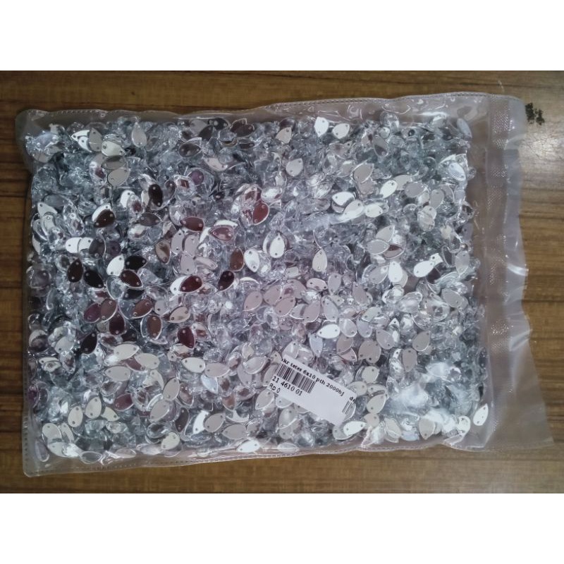 PERMATA/DIAMOND AKRILIK TETES UKURAN 6x10 PAK BESAR *21 4610*