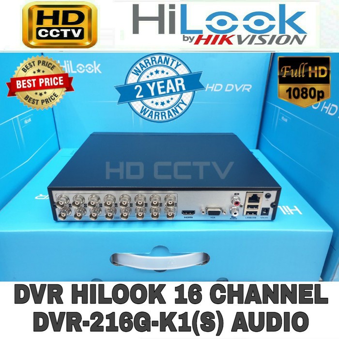 DVR Kamera HiLook By Hikvision 16CH DVR-216G-M1 1080P 2MP