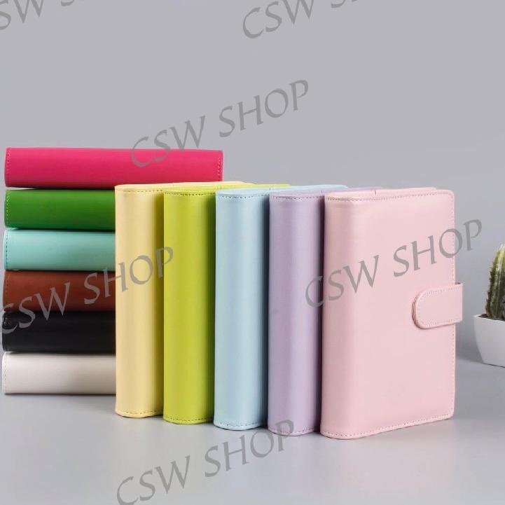

UTS≛ Macaron PU Leather Notebook Binder A5 Album Binder 6 Lubang TERBARU