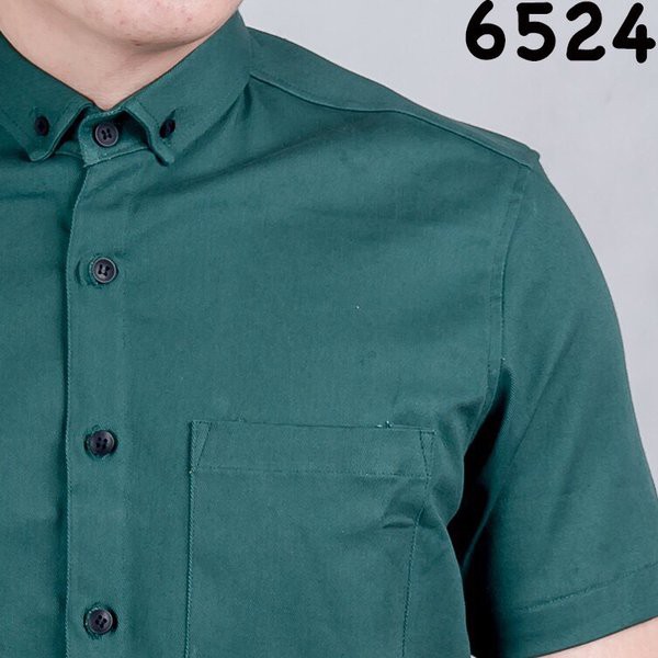 Kemeja Pria Lengan Pendek Jumbo Seragam Kantor Muat BB 125 Kilo Baju Slim