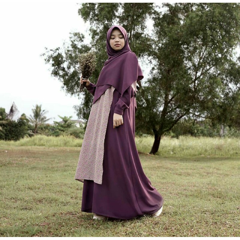 Gamis Motif Hijab Alila