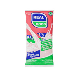 

Real Good Susu Uht Sereal Stroberi Dan Coklat 50Ml Kemasan 1 Karton - Strawberi