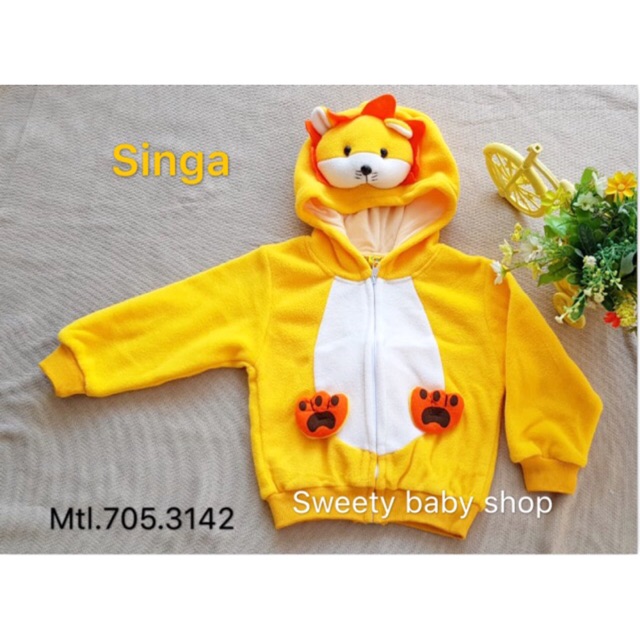 Jaket anak model binatang 3 dimensi 6m-2th lucu murah